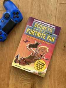 Secrets of a Fortnite Fan by Eddie Robson and illustrated by Oscar Herrero is published by Welbeck Publishing Group 