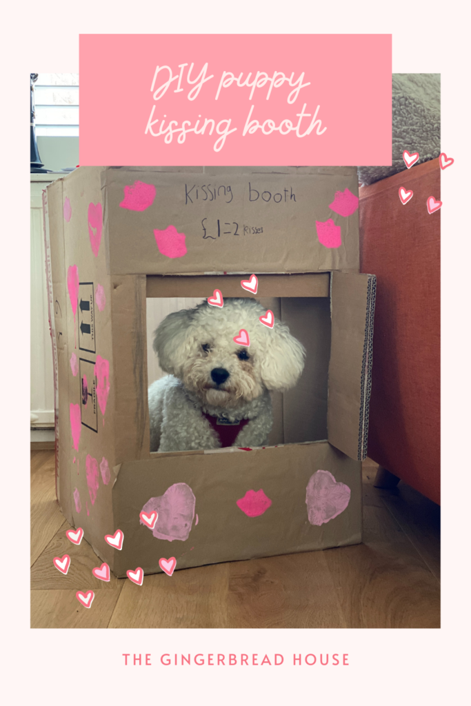 DIY puppy kissing booth thegingerbreadhouse.co.uk