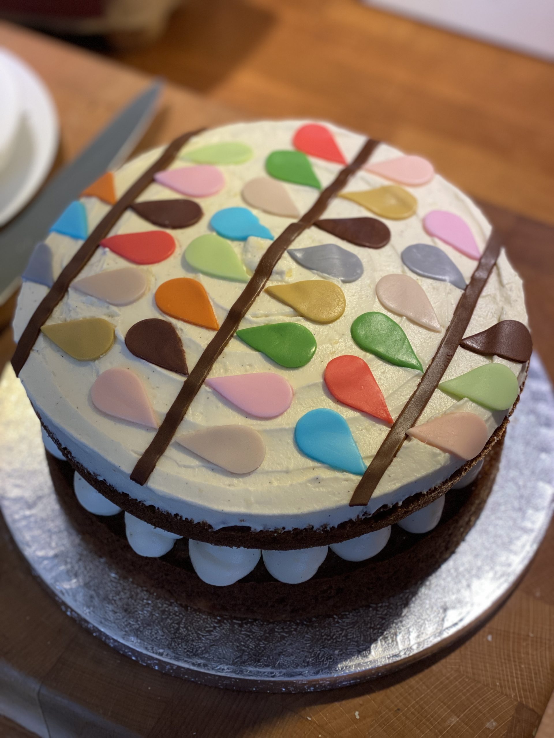 Orla Kiely inspired birthday cake