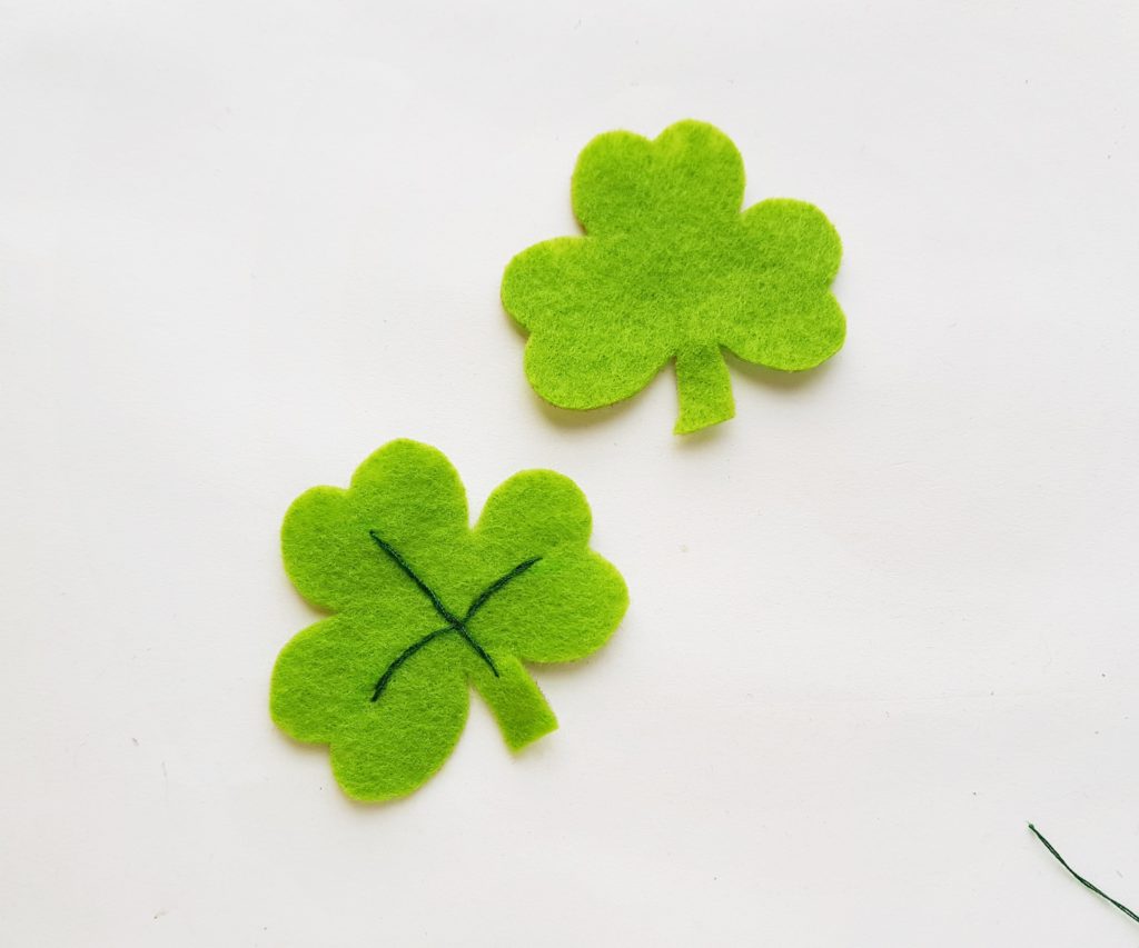 How to stitch a felt Shamrock for kids