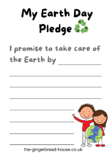 free Earth Day pledge