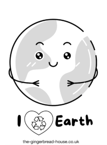 free Earth Day colouring sheet