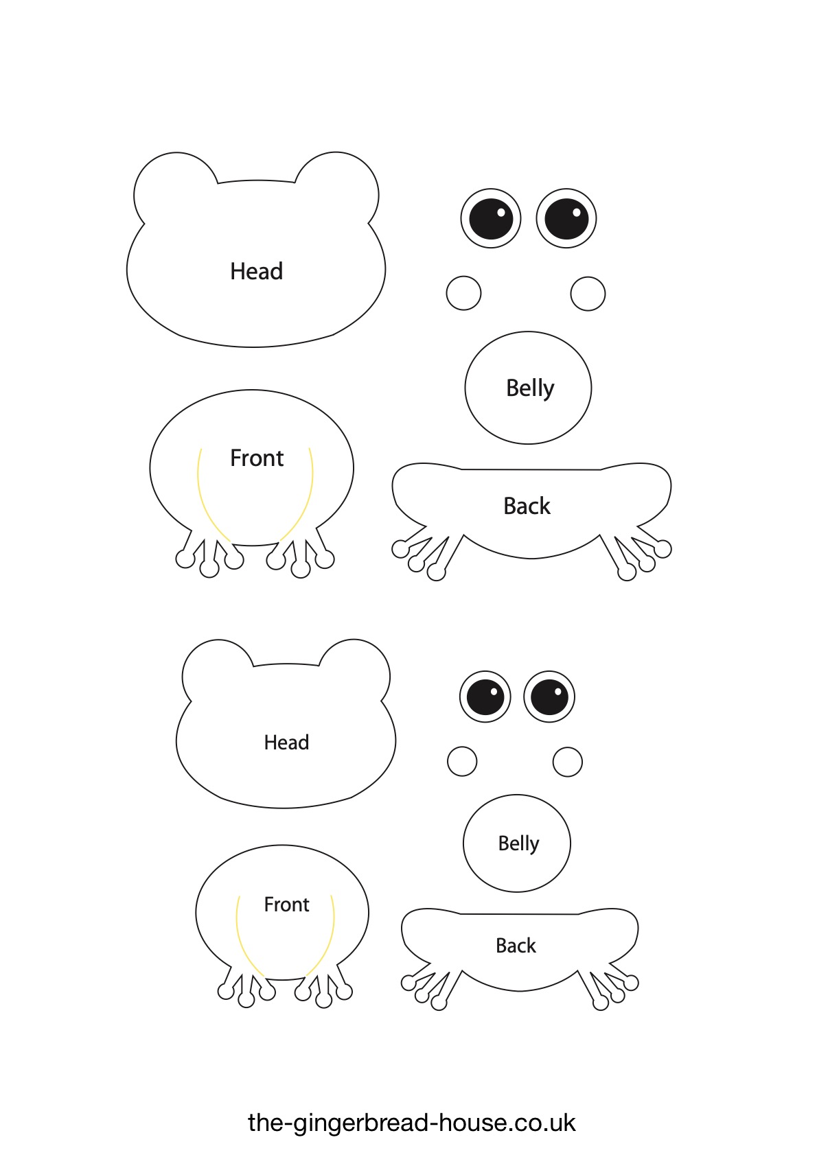 Fun Paper Frog Craft For Kids The gingerbread house co uk
