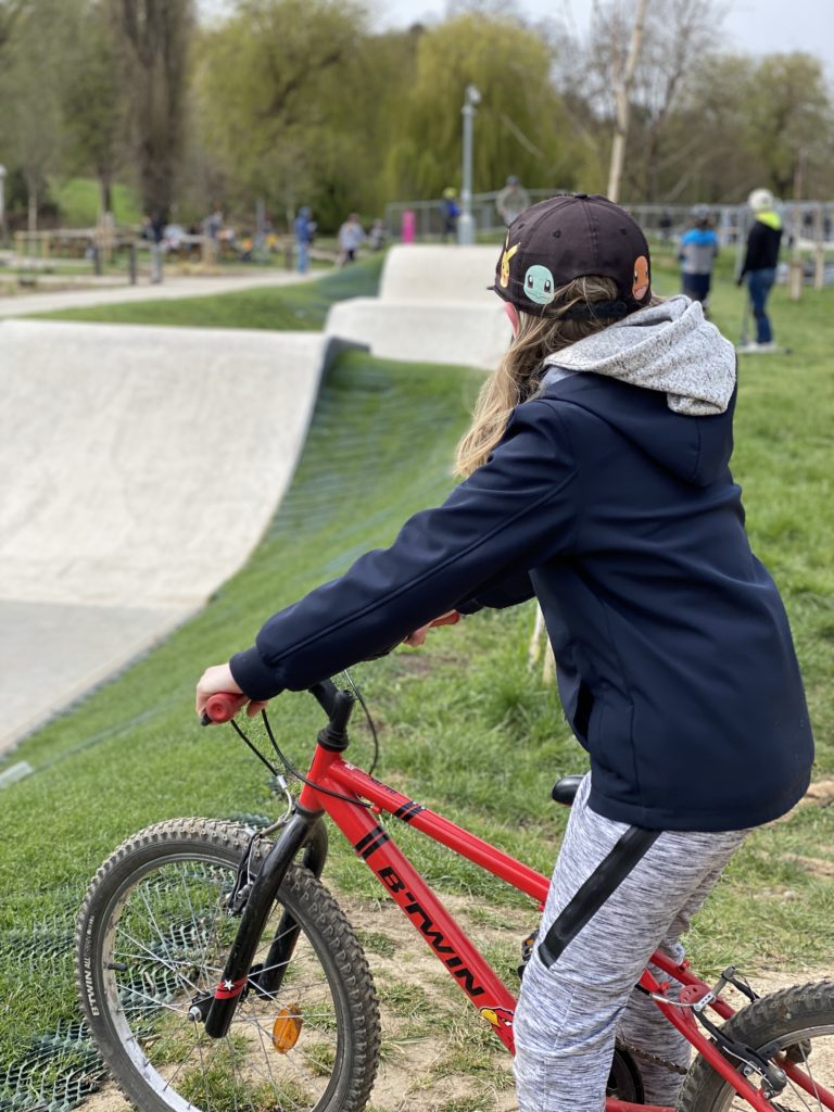 cycling at Oxhey Activity Park 