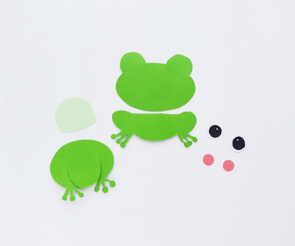 Frog paper craft for kids