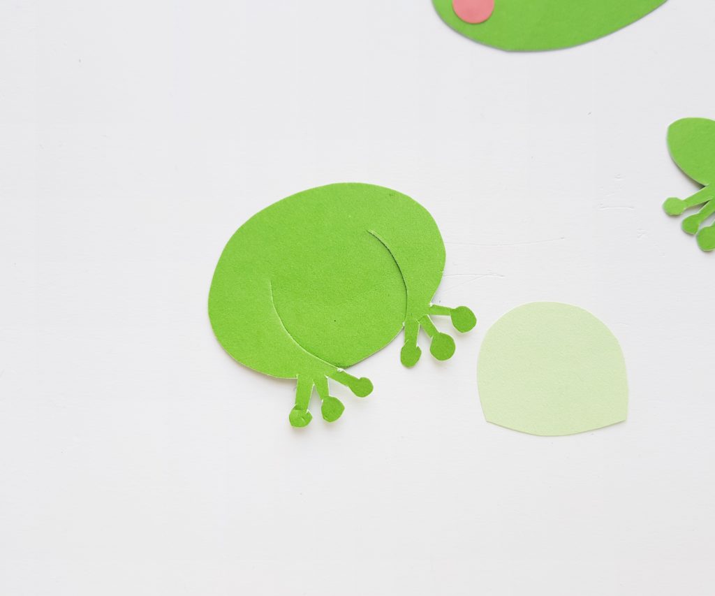 Frog paper craft for kids