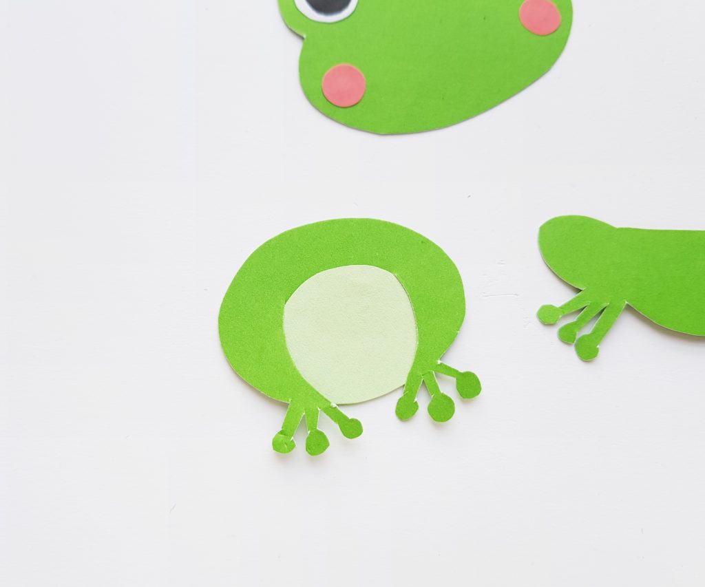 Frog paper craft for kids