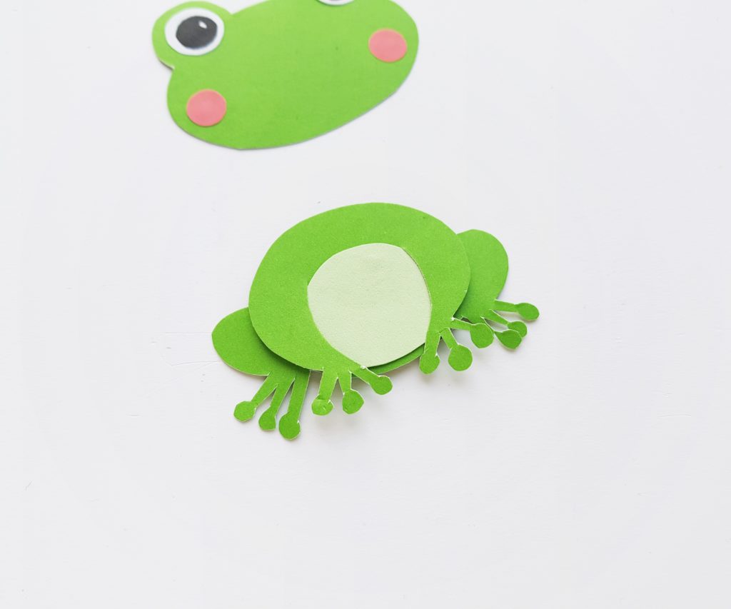 Frog paper craft for kids