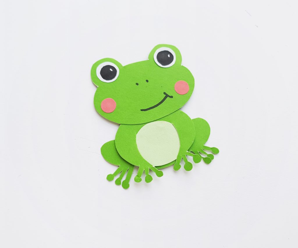 paper frog craft for kids