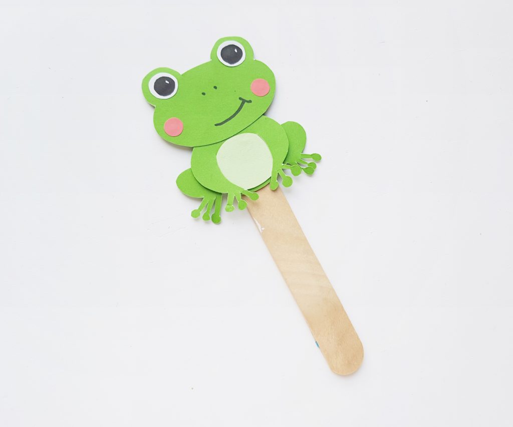 Fun paper frog craft for kids