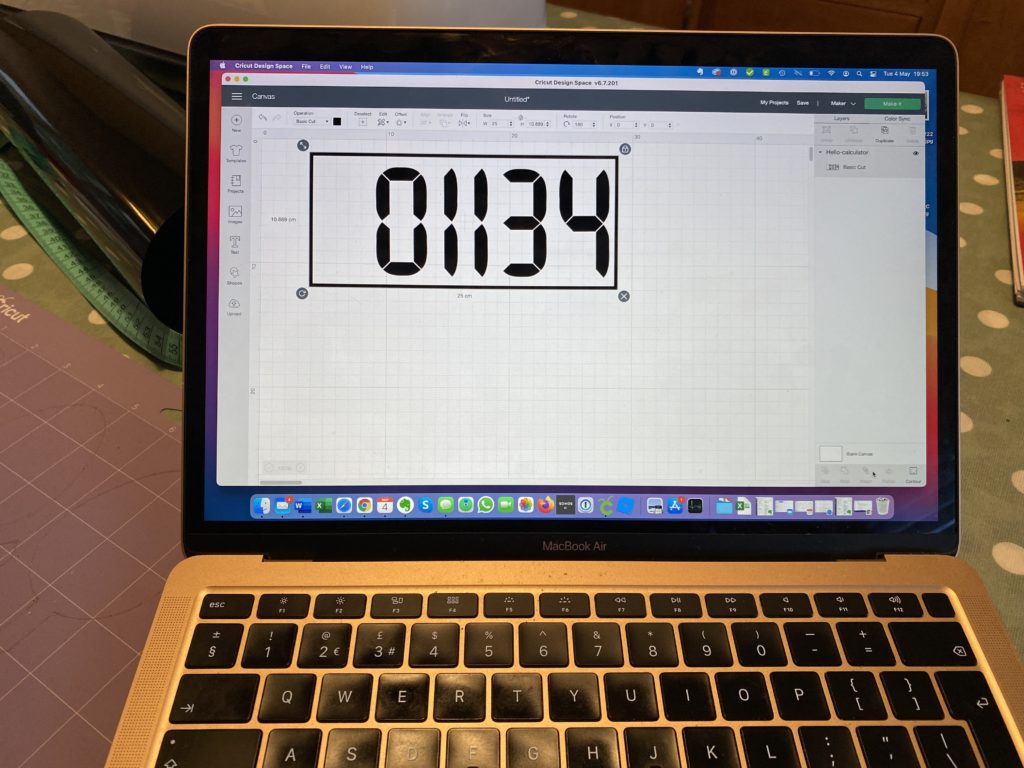 Cricut made Numbers Day shirt