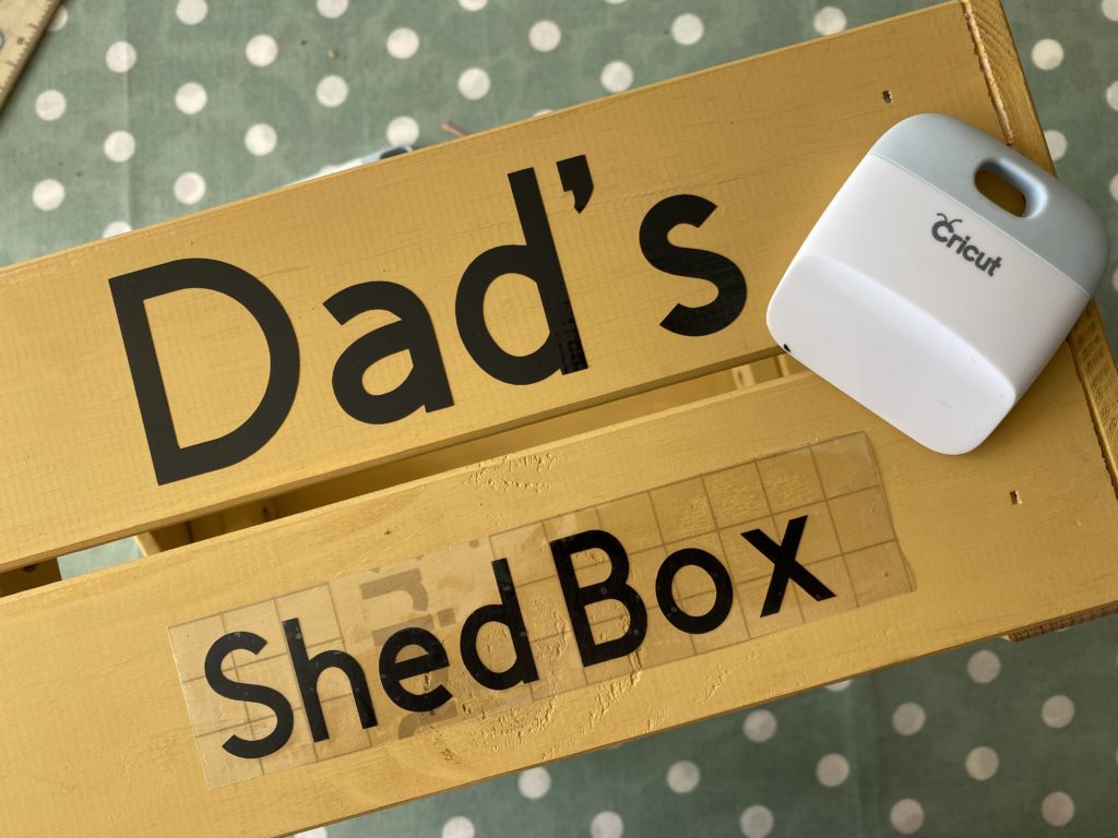 Fathers Day Cricut made crate