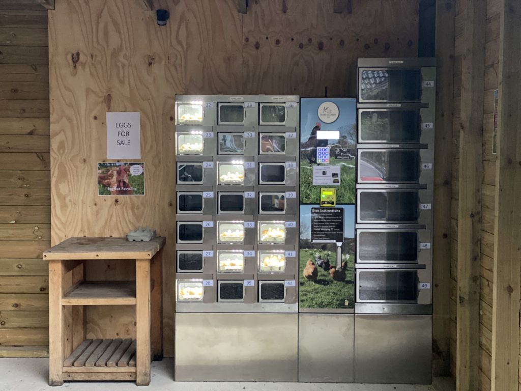 Ducks Hill Farm egg vending machine