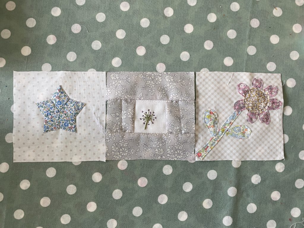 the summer Sampler block