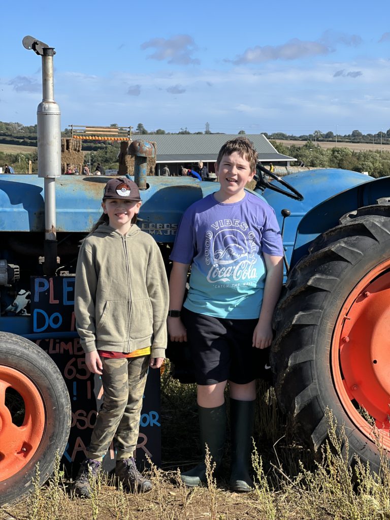 photo props at the pumpkin farm