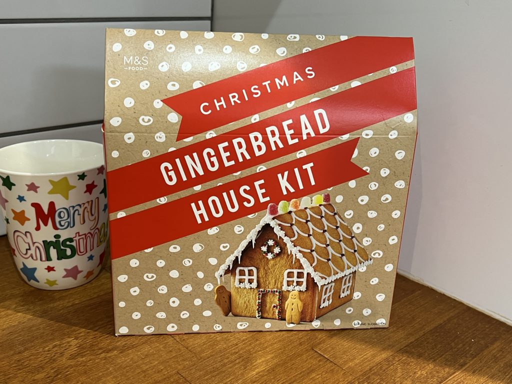 M&S food Christmas gingerbread house kit