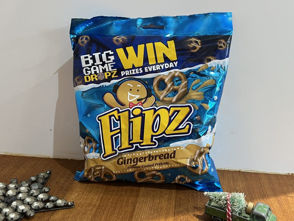 Flipz Gingerbread Flavour Coated Pretzels