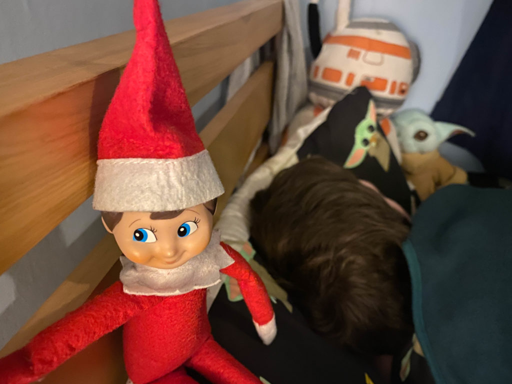 Elf on the Shelf selfies