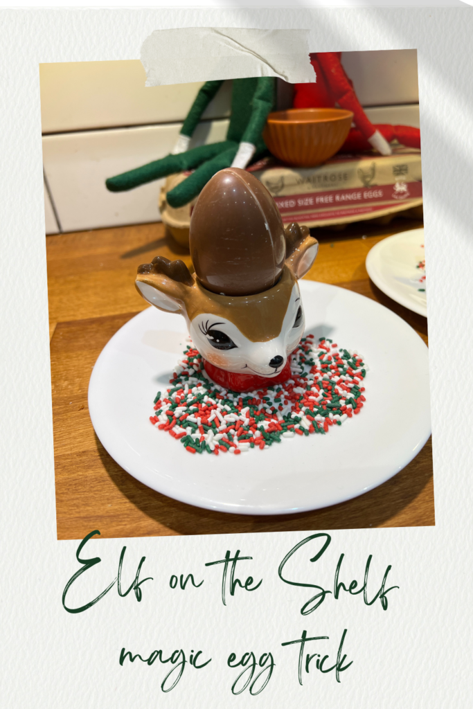 Elf on the Shelf magic egg trick thegingerbreadhouse.co.uk
