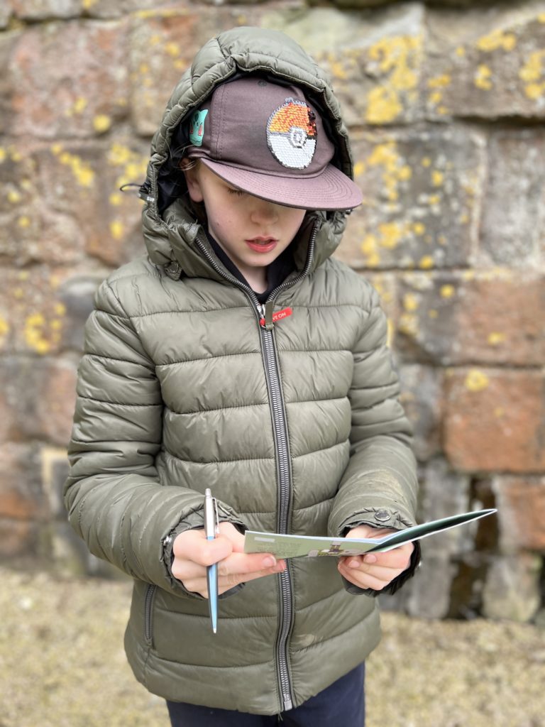 Exploring Pevensey Castle with kids