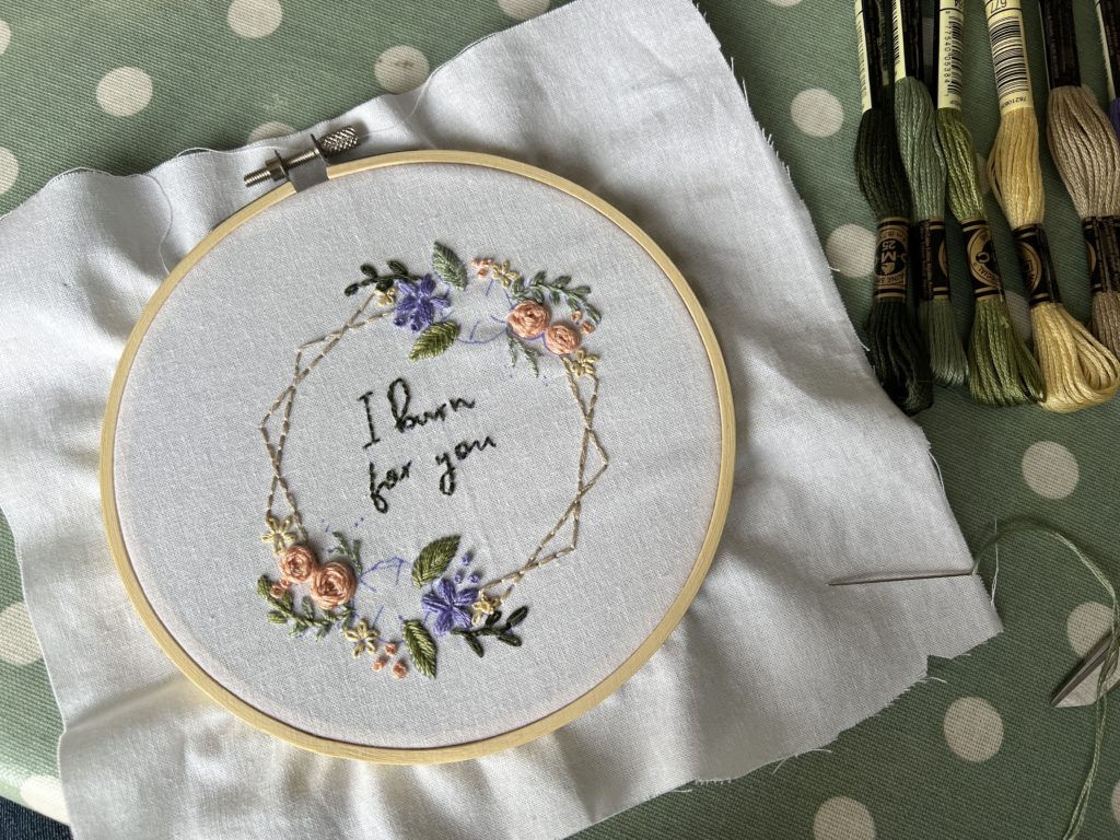 Bridgerton embroidery