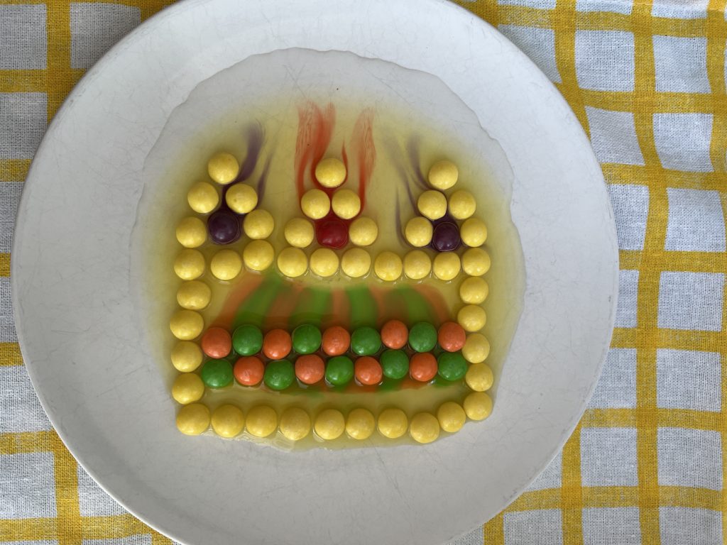 Platinum Jubilee STEM skittles experiment for kids