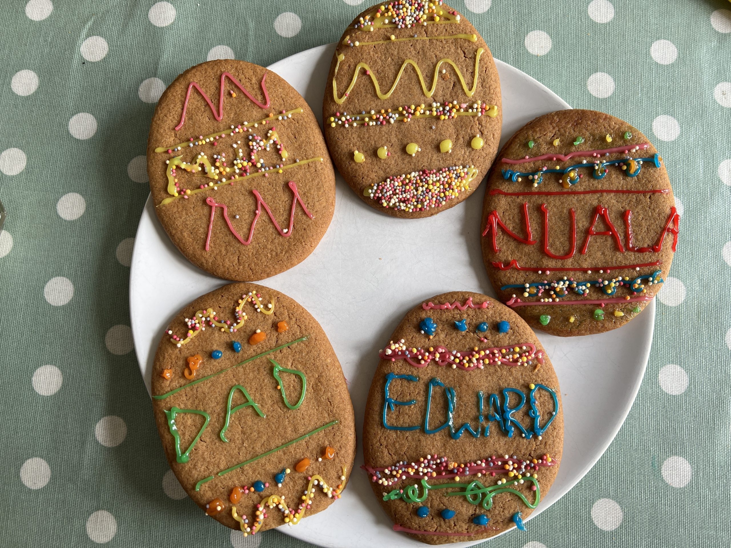 Easter gingerbread biscuits