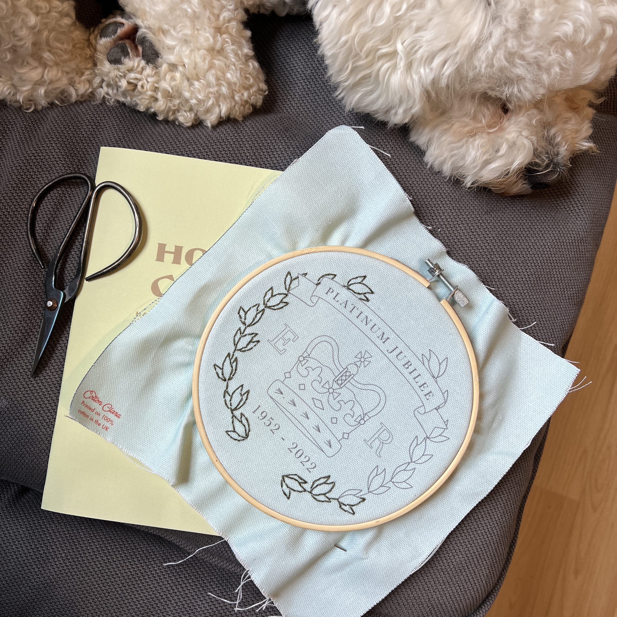 Platinum Jubilee embroidery hoop