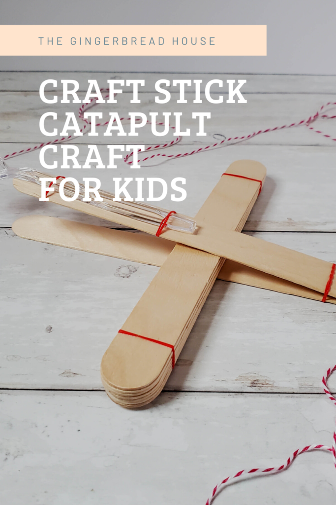 Craft Stick Catapult STEM activity for kids - the-gingerbread-house.co.uk