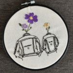Mummy & Me embroidery hoop for Mother's Day