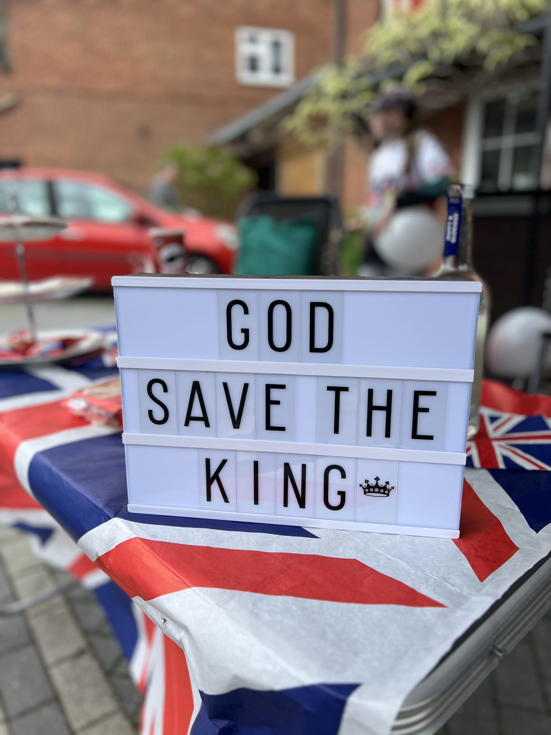 God Save The King sign