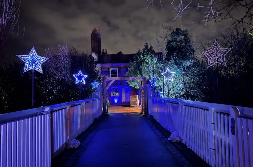 Headstone Manor Museum light trail