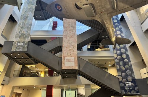 Liberty fabrics at Creativity in Conflict and Confinement at the Imperial War Museum