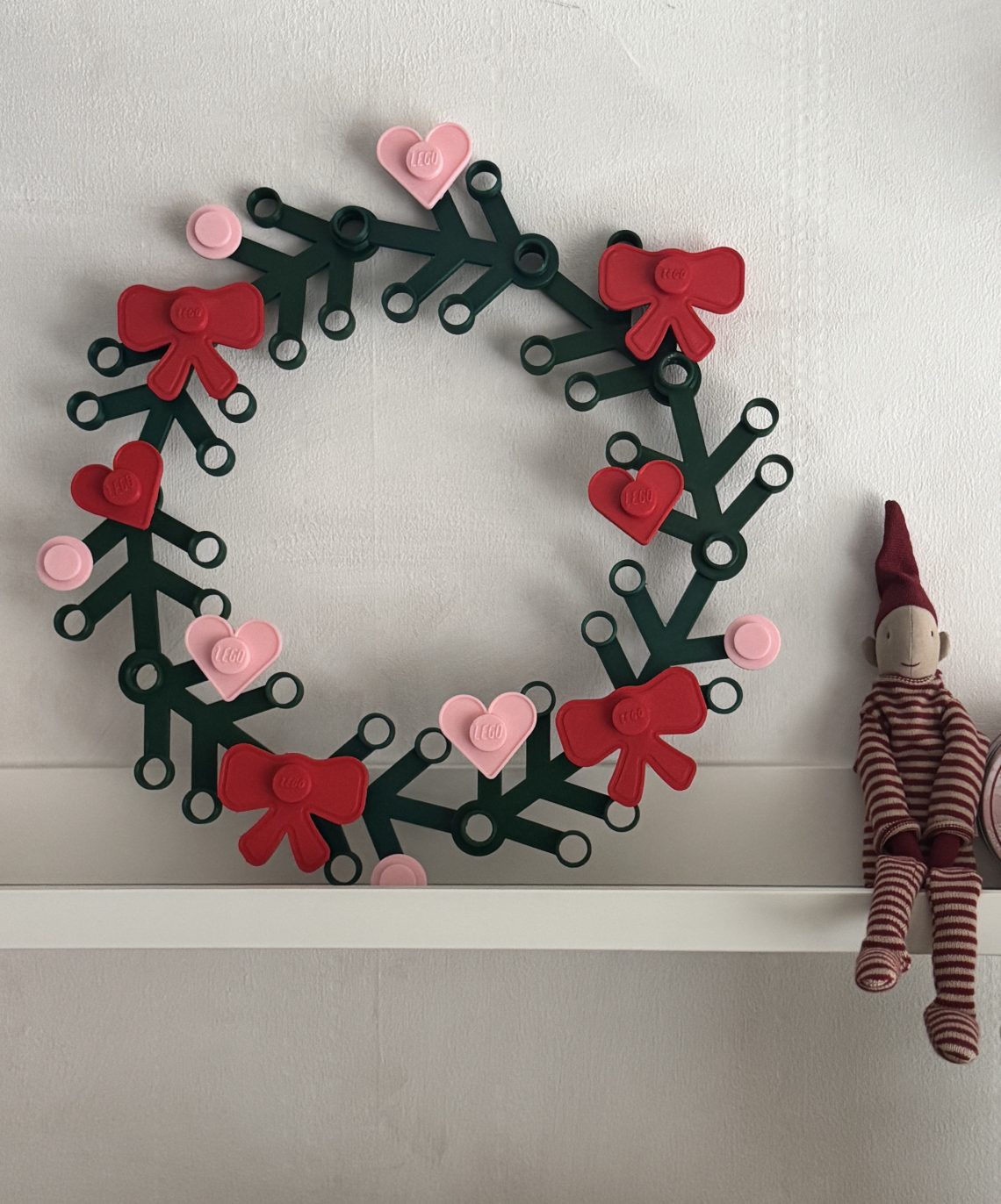 3d printed Lego wreath