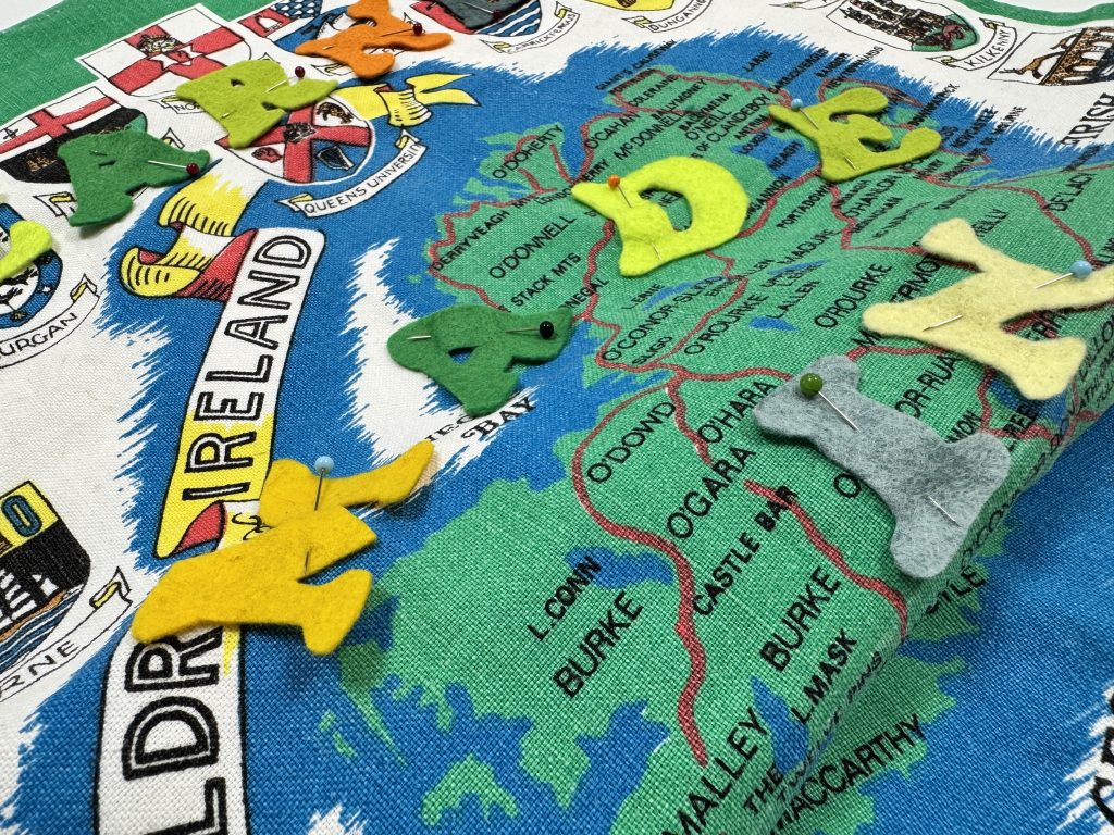 Subverted tea towel workshop