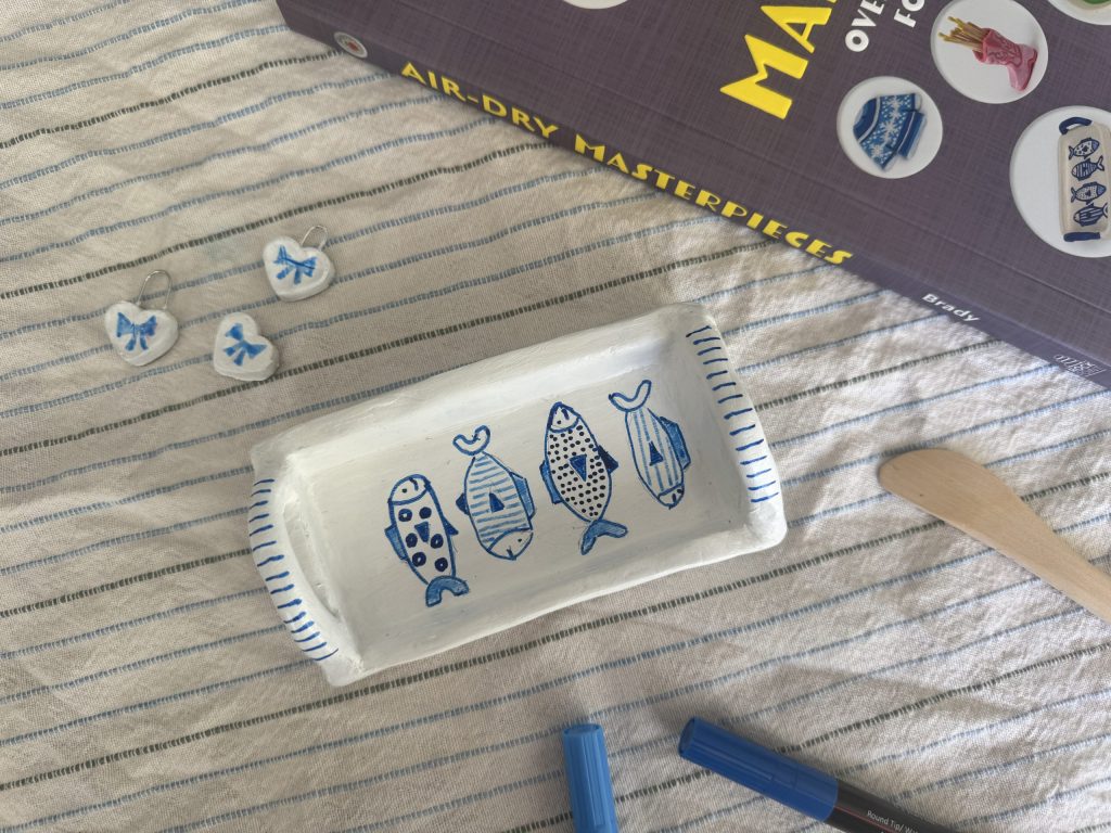 air dry clay trinket dish