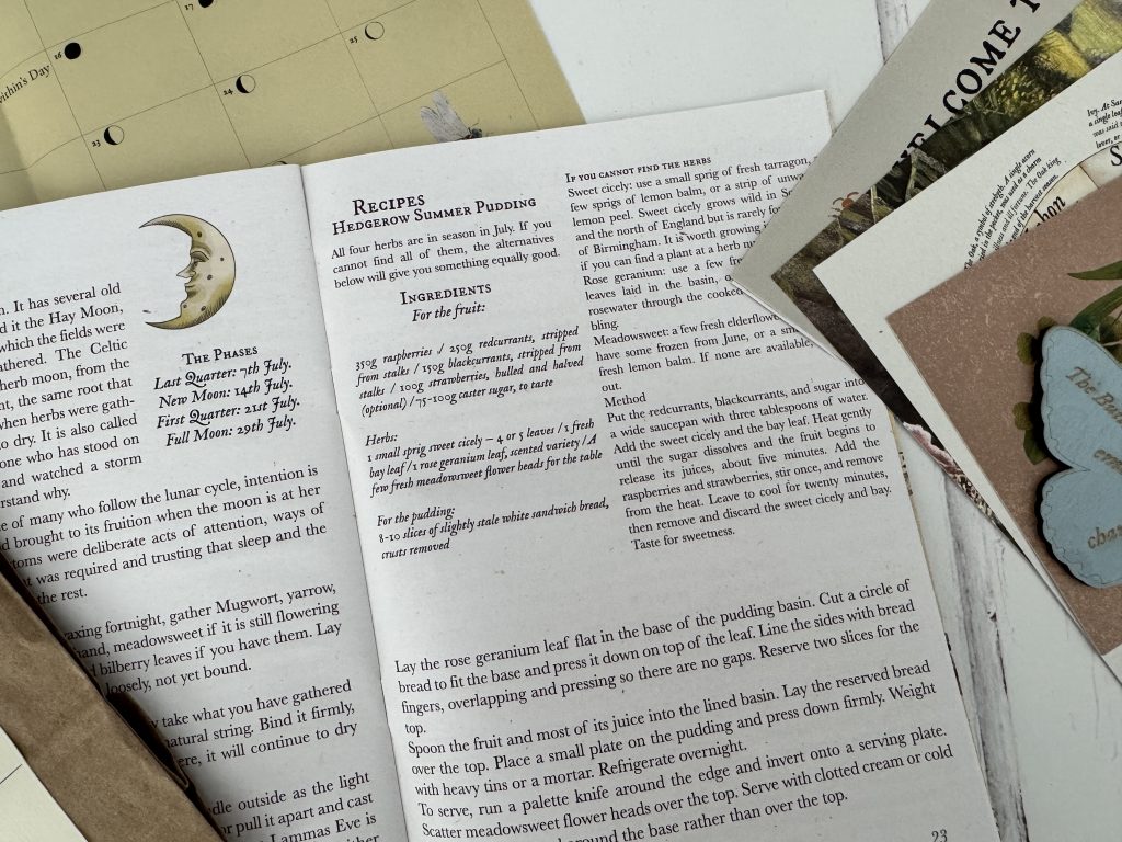 Hedgerow & Moor Monthly Almanac Box