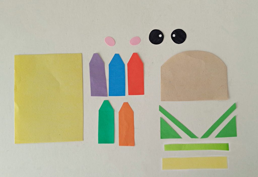 Box of Crayons Paper Bag Puppet