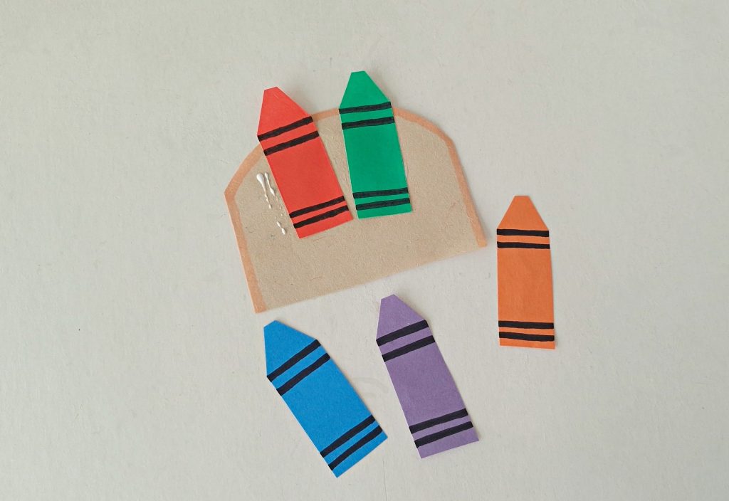Box of Crayons Paper Bag Puppet