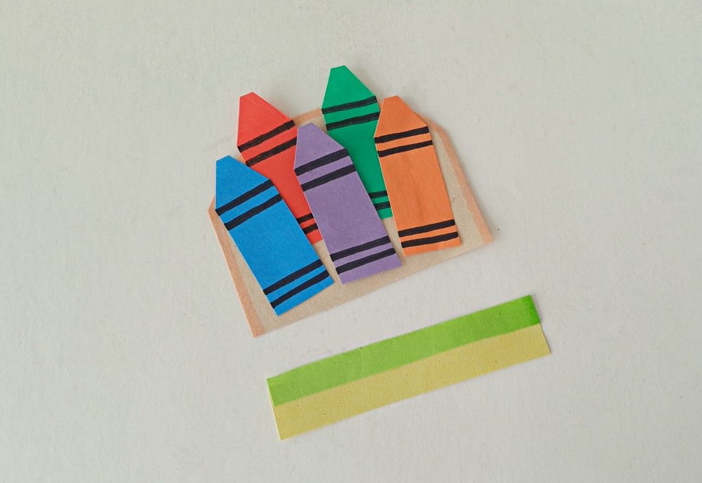 Box of Crayons Paper Bag Puppet