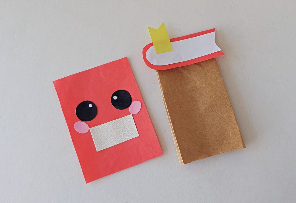 Notebook Paper Bag Puppet