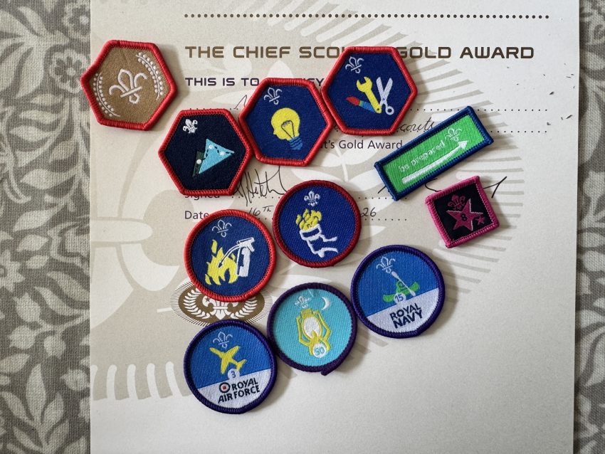 Chief Scout Gold award